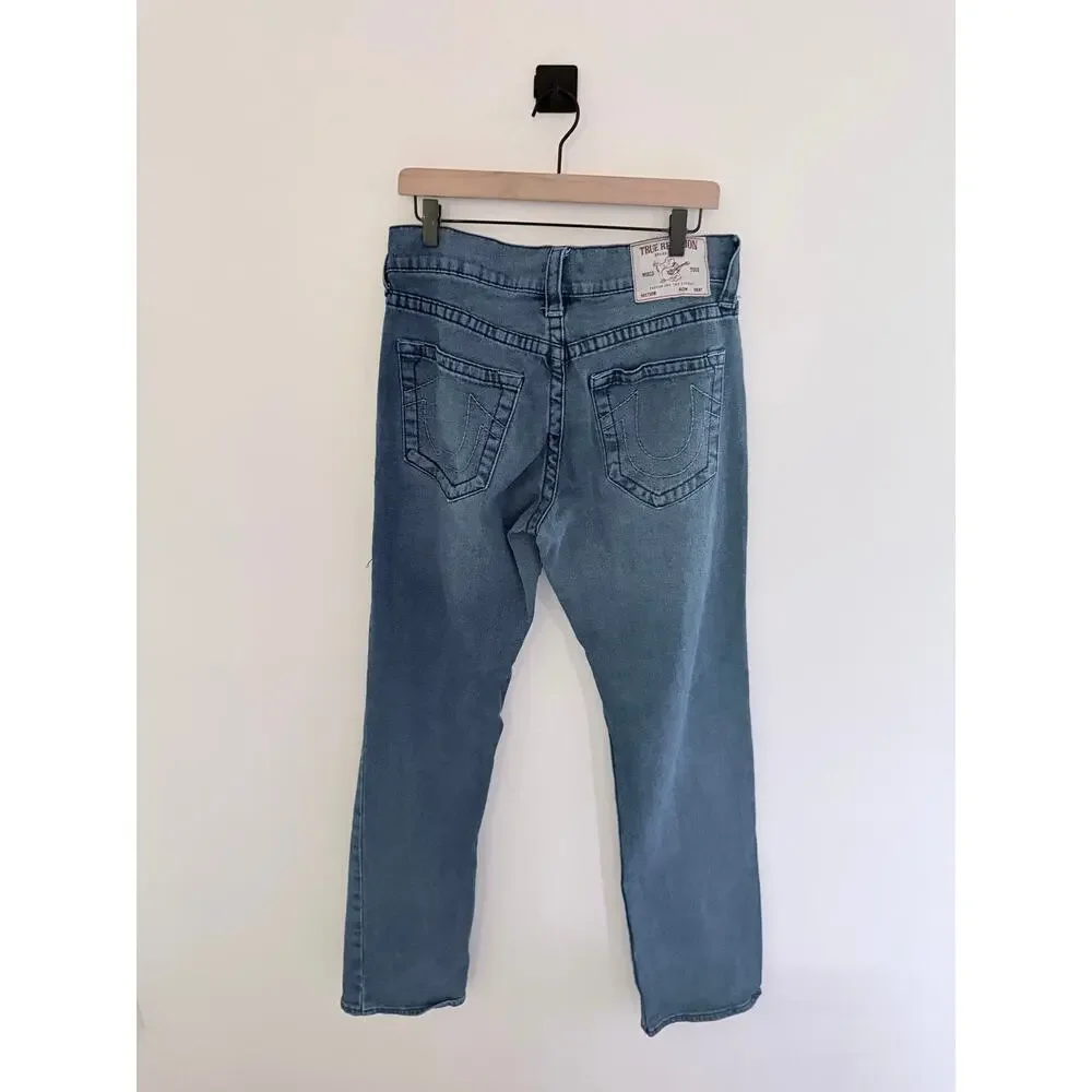 True Religion Ricky Relaxed Fit Dark Wash Denim Jeans-Size 30